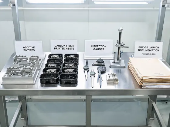 Bridge production fixture bench